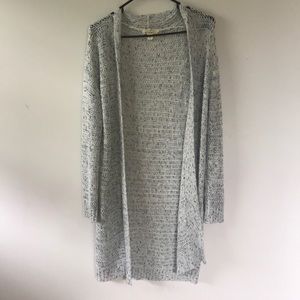 Long knit cardigan